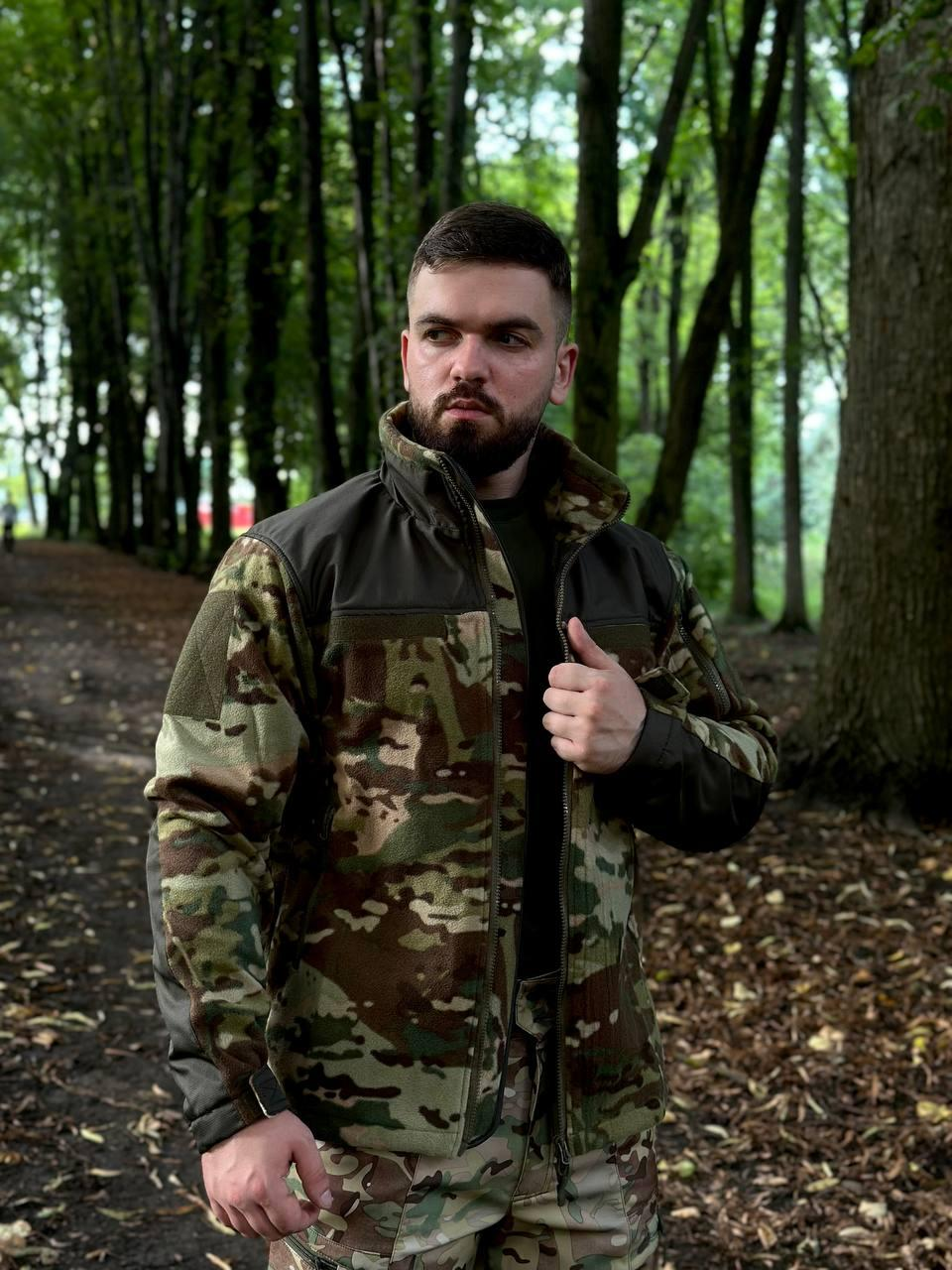 Флісова кофта мультикам Мілітарі