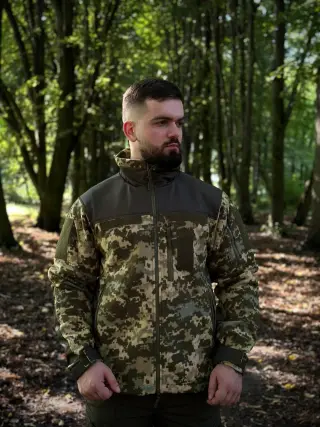Флісова кофта піксель Мілітарі
