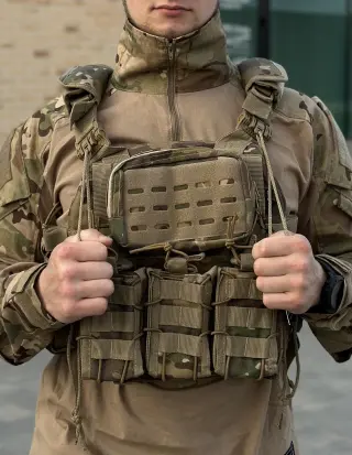 Tactical Plate Carrier Single Sword with 7 Pouches