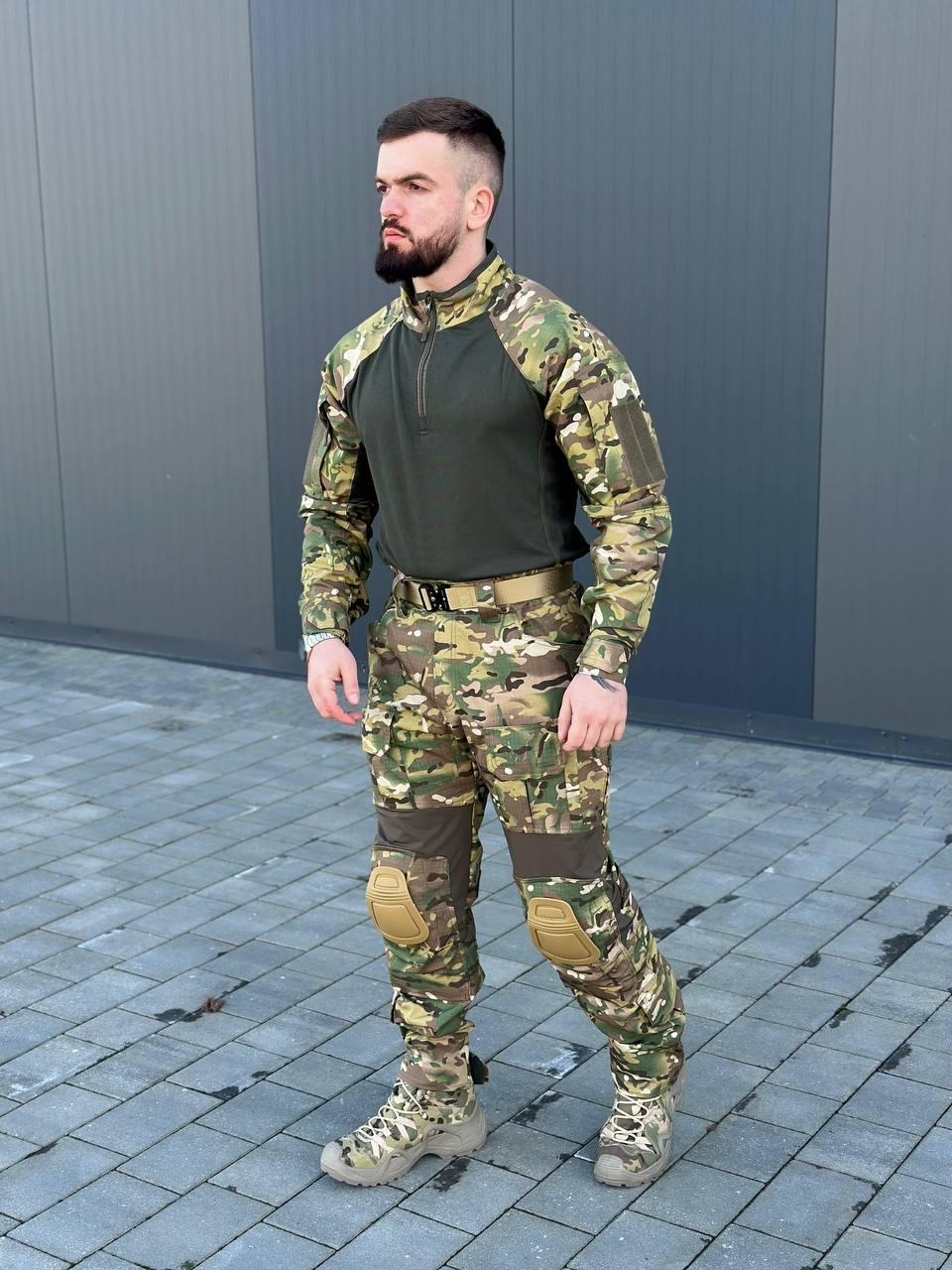 Тактичні Штани G3 з Наколінниками мультикам Military MTP