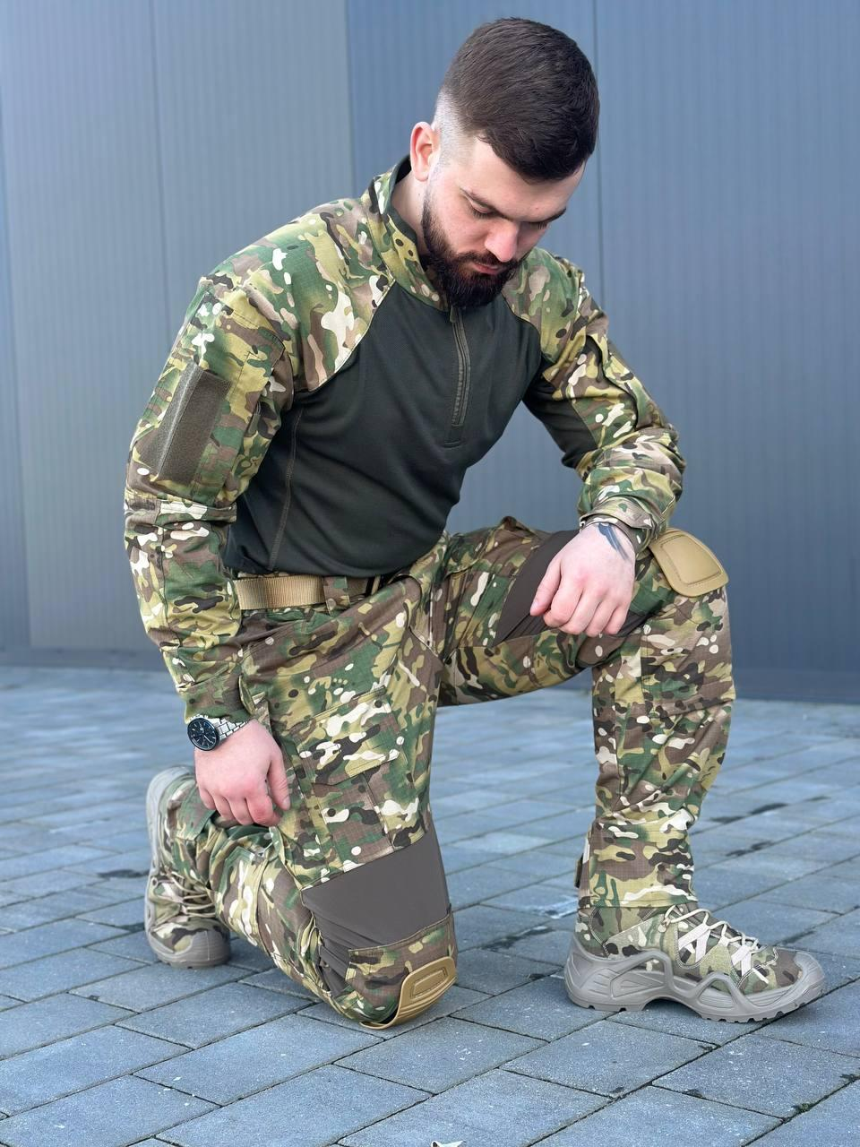 Тактичні Штани G3 з Наколінниками мультикам Military MTP