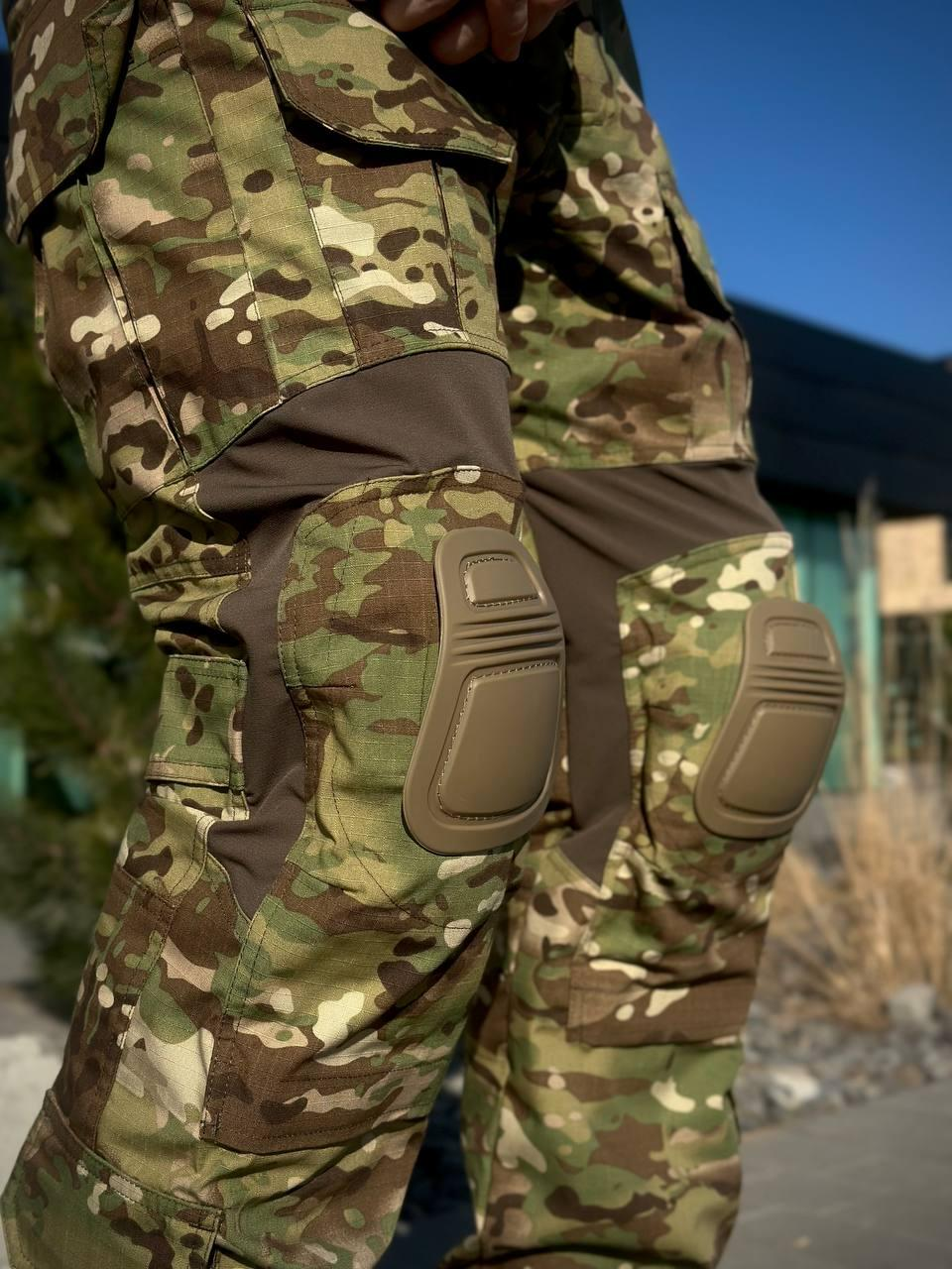 Тактичні Штани G3 з Наколінниками мультикам Military MTP