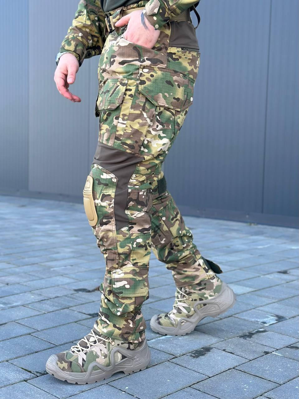 Тактичні Штани G3 з Наколінниками мультикам Military MTP