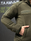 Тепла Флісова кофта- куртка Олива 3D сітка 380 Фліс БАТАЛИ - Фото 17