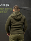 Тепла Флісова кофта- куртка Олива 3D сітка 380 Фліс БАТАЛИ - Фото 12