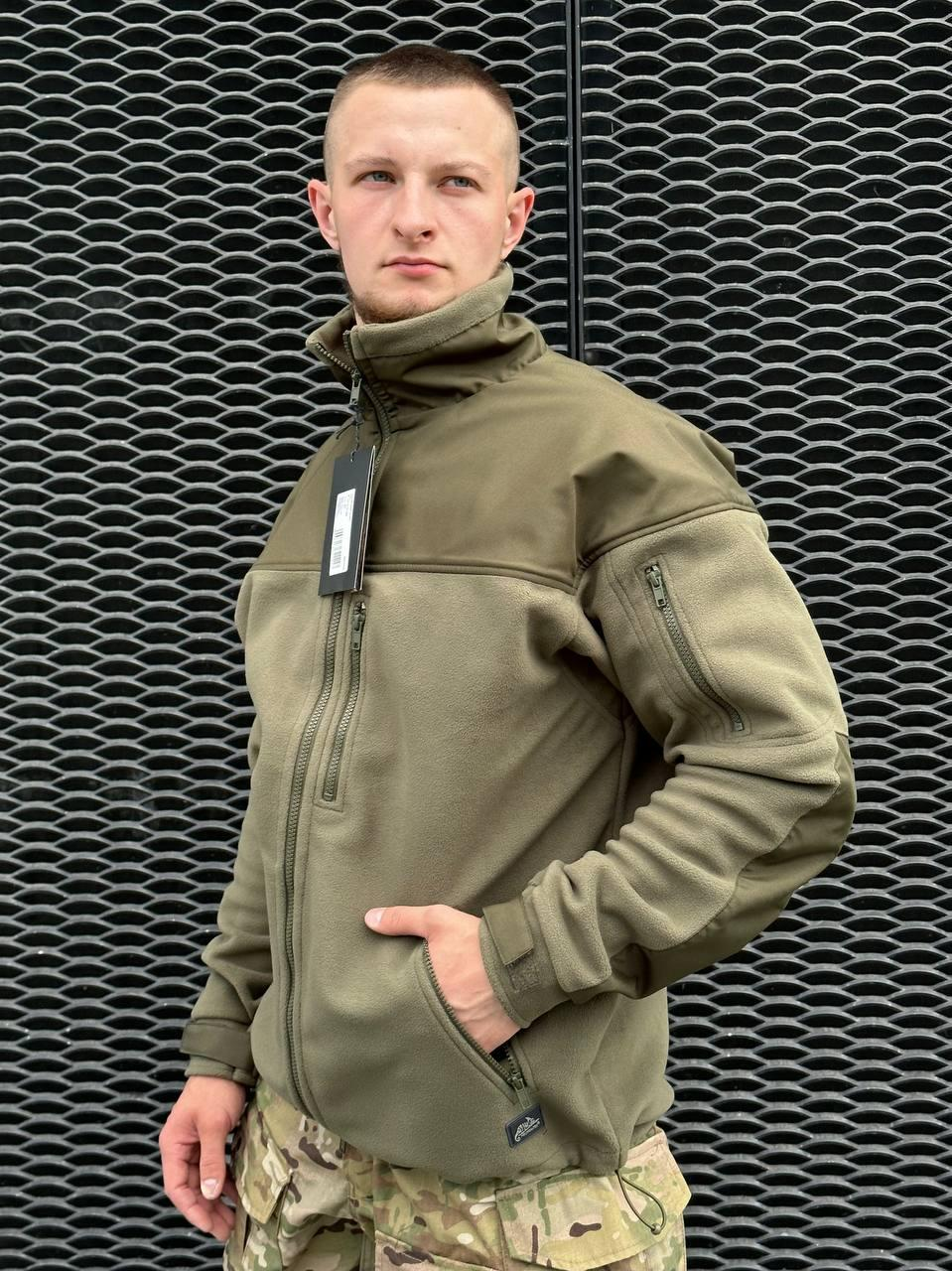 Флісова кофта олива Helikon-Tex® Jacket
