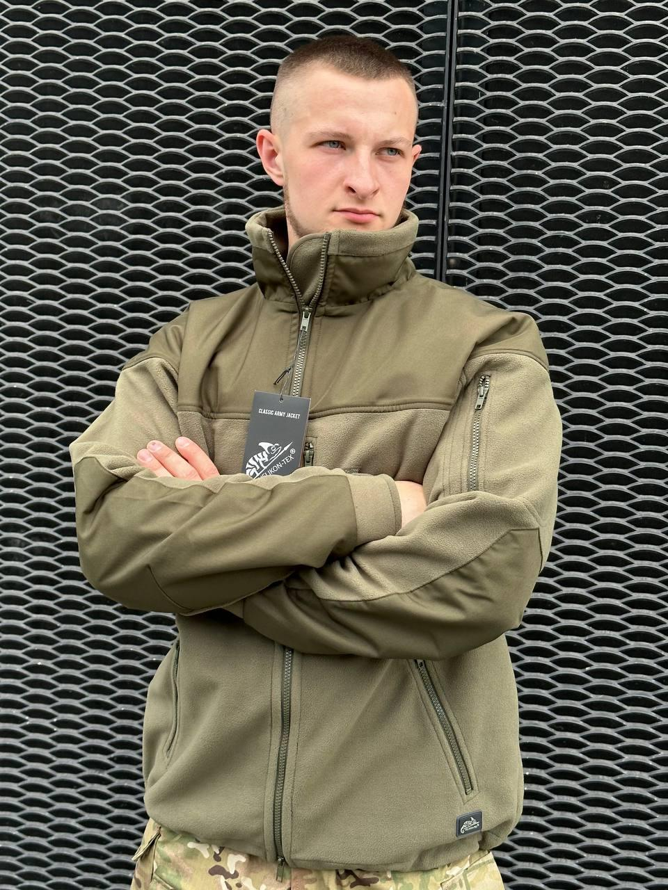 Флісова кофта олива Helikon-Tex® Jacket