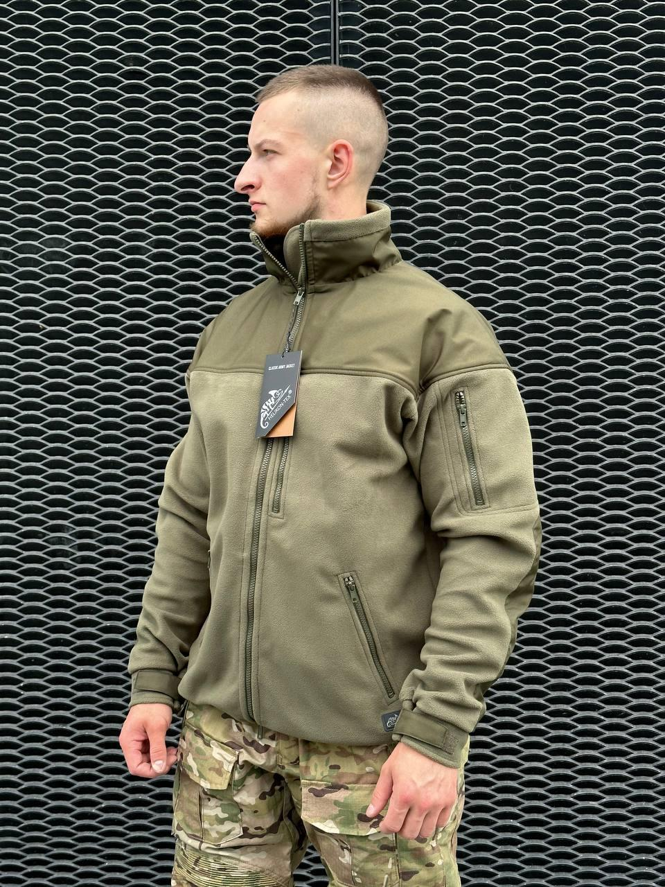 Флісова кофта олива Helikon-Tex® Jacket