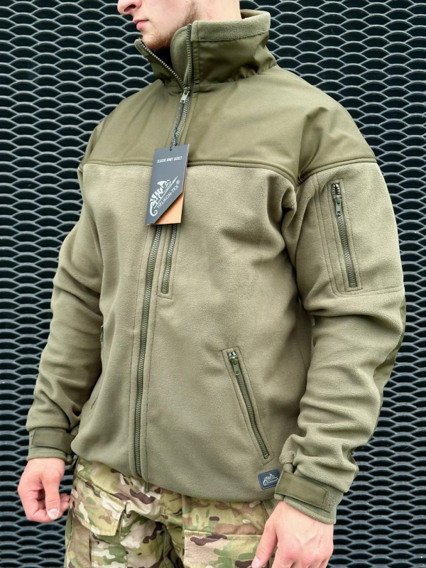 Флісова кофта олива Helikon-Tex® Jacket