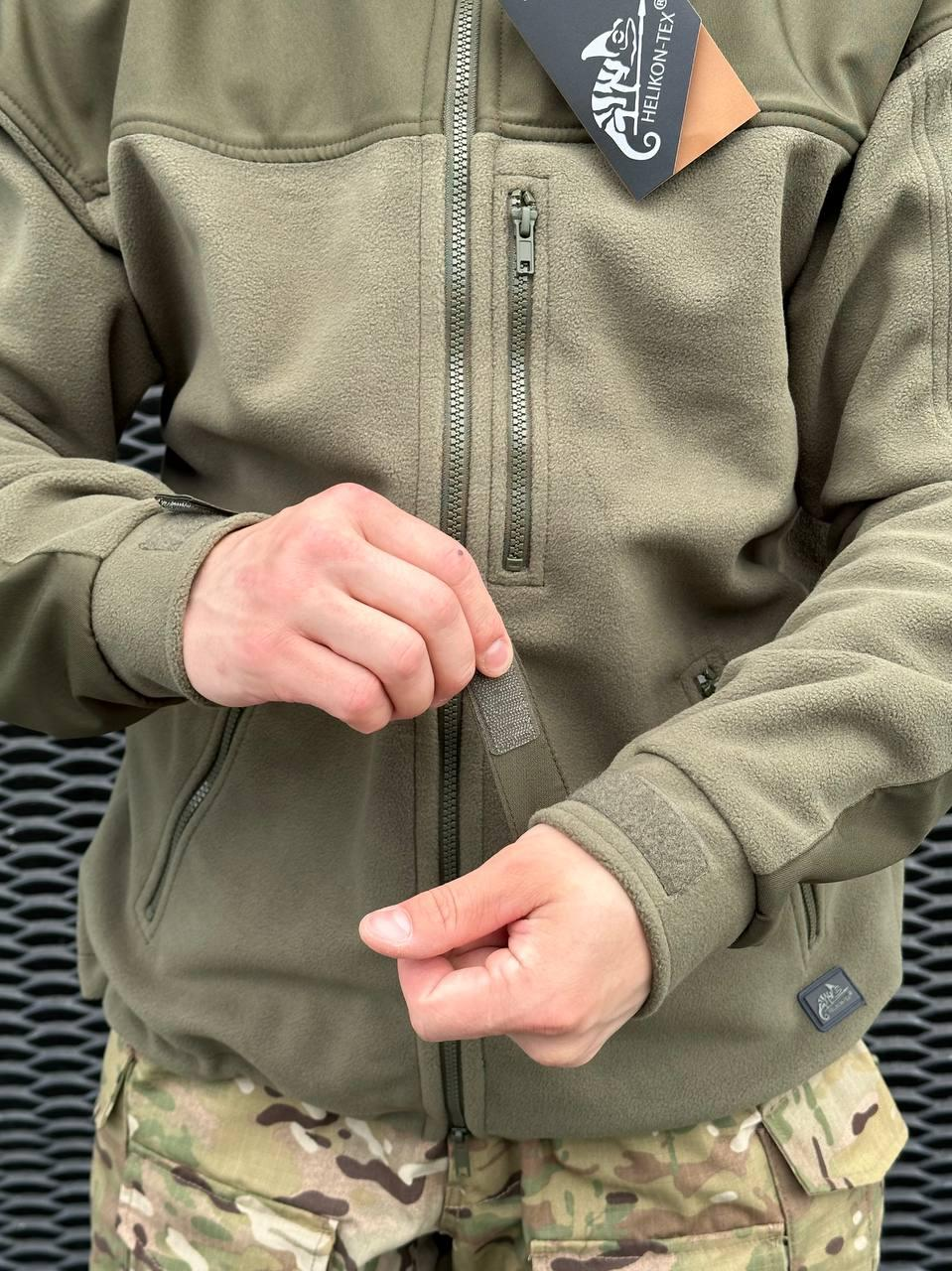 Флісова кофта олива Helikon-Tex® Jacket