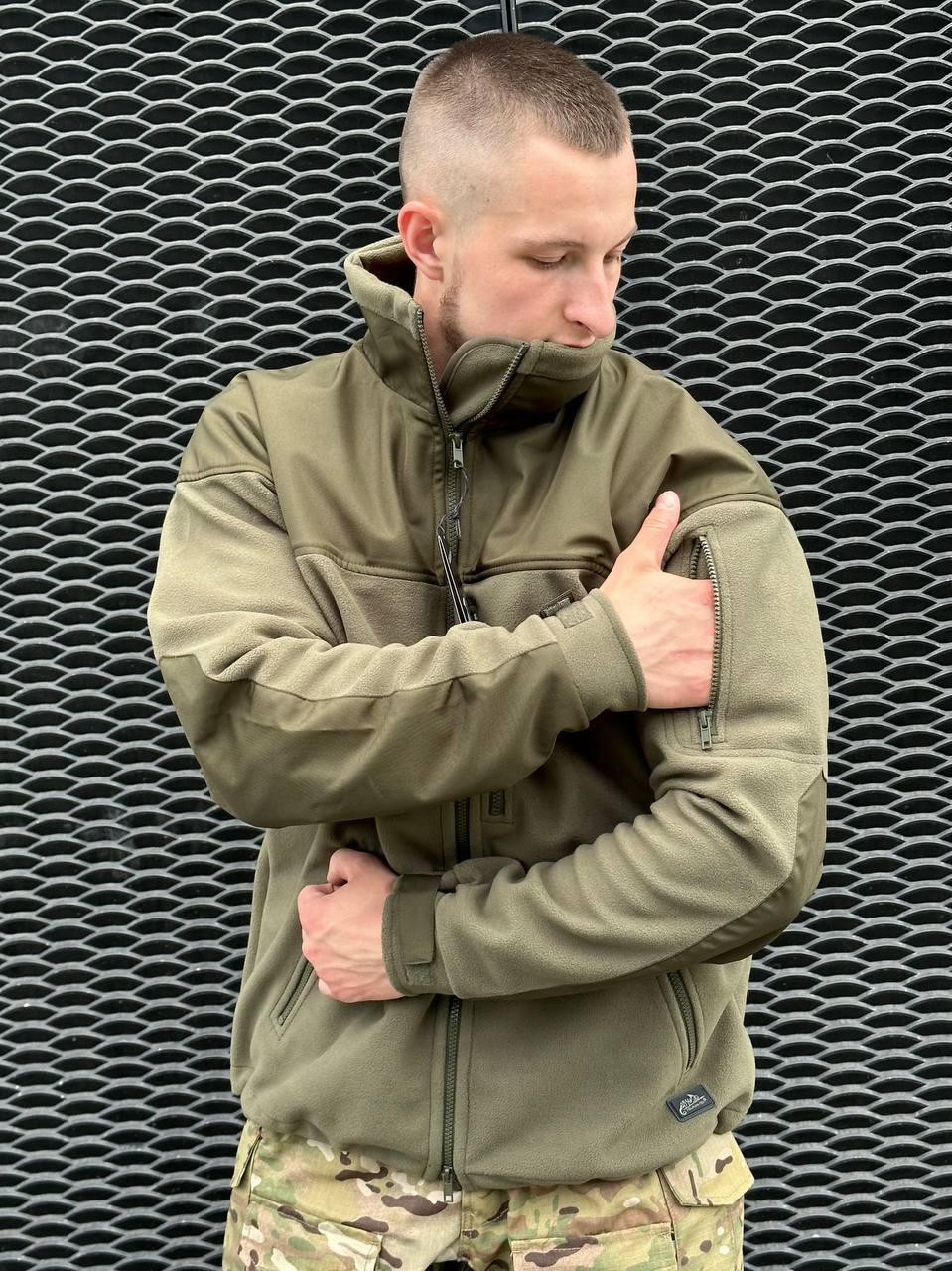 Флісова кофта олива Helikon-Tex® Jacket