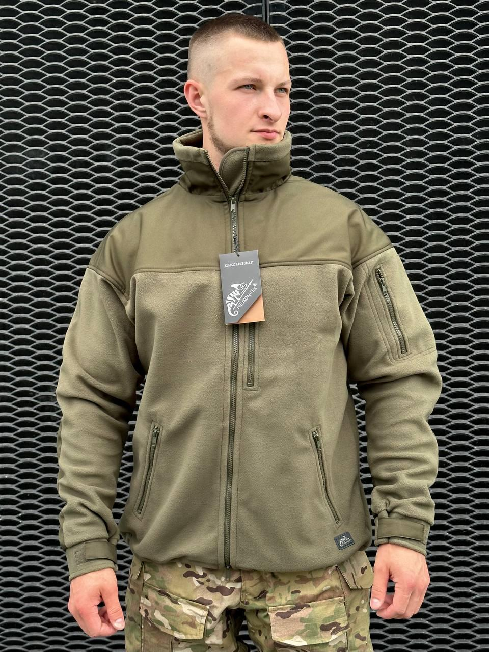 Флісова кофта олива Helikon-Tex® Jacket