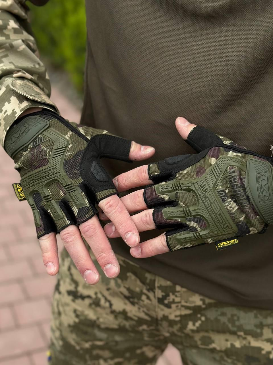 Рукавиця безпала Mechanix посилена М-PACT мультикам