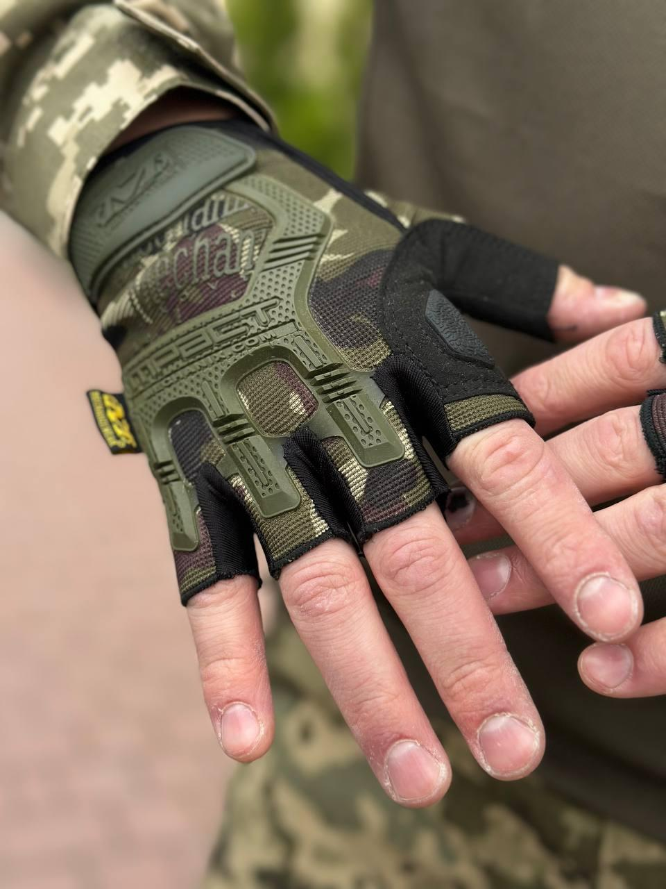 Рукавиця безпала Mechanix посилена М-PACT мультикам
