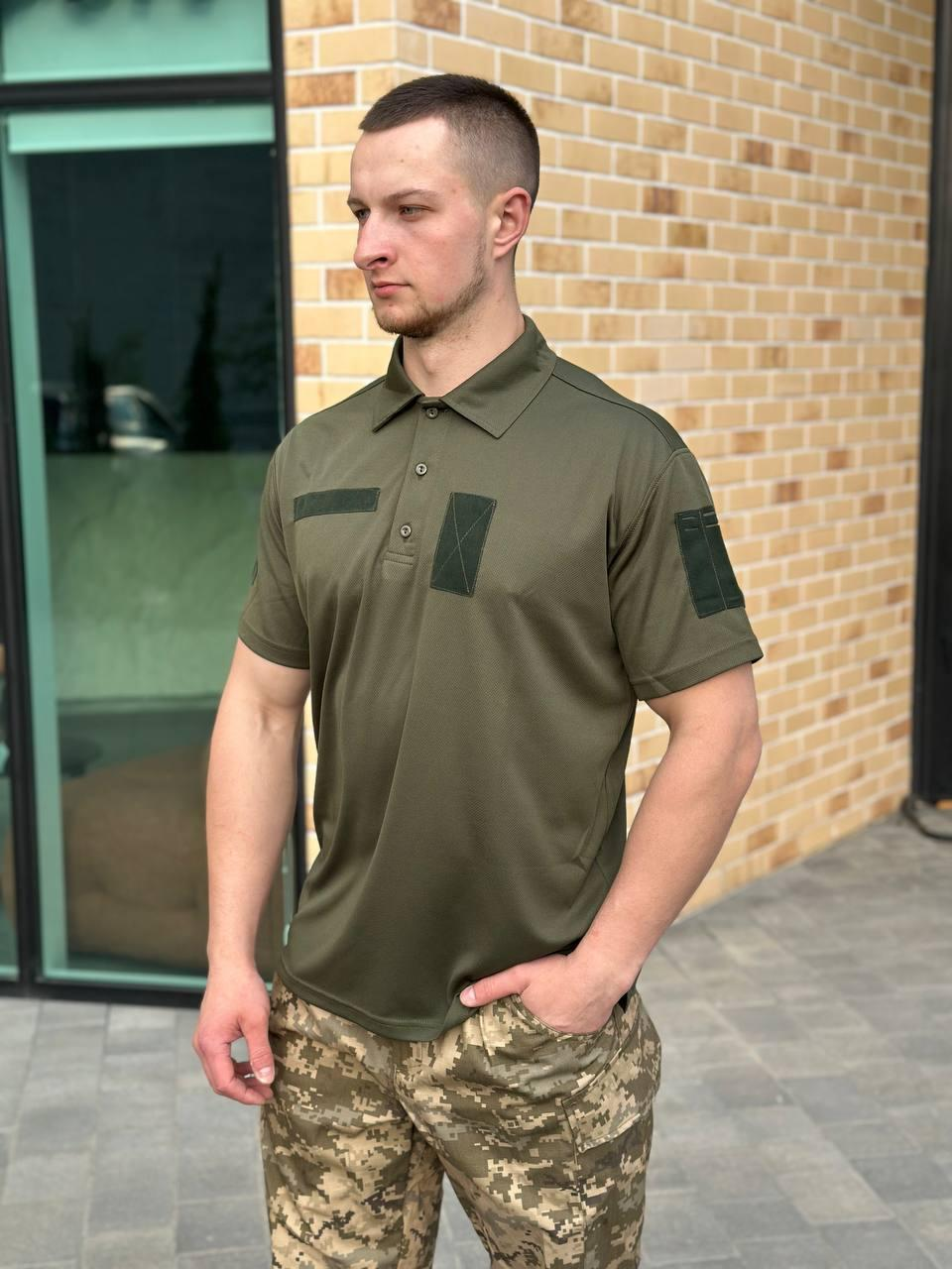 Поло олива cool max military