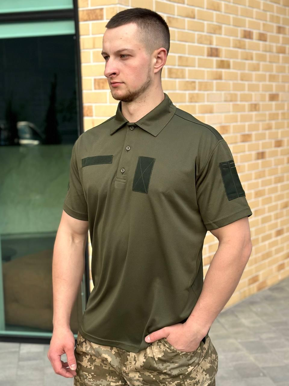 Поло олива cool max military