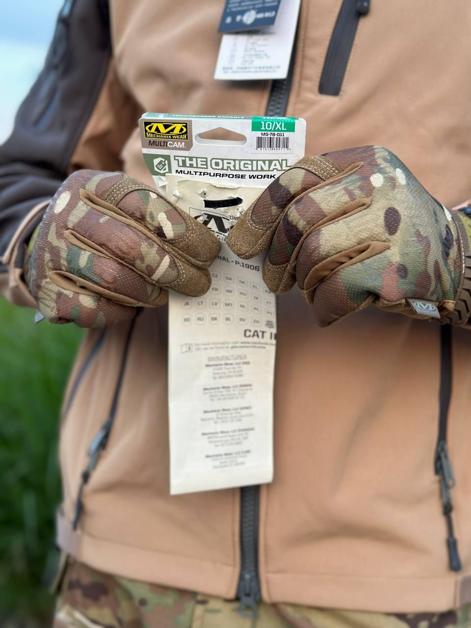 рукавиці палі мультикам Mechanix M-Pact Оригінал