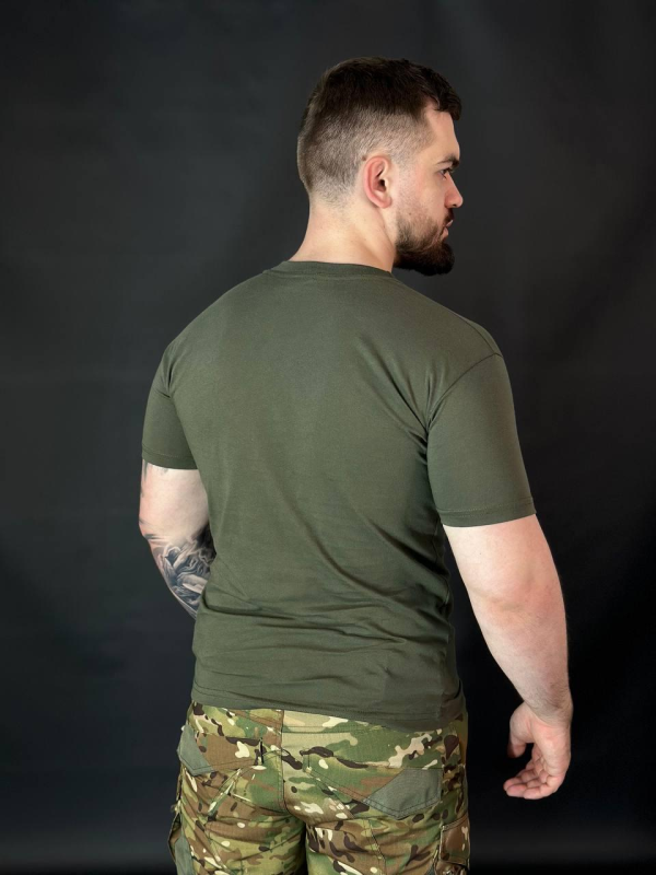 Футболка Військова Олива Х/Б Military Бавовна