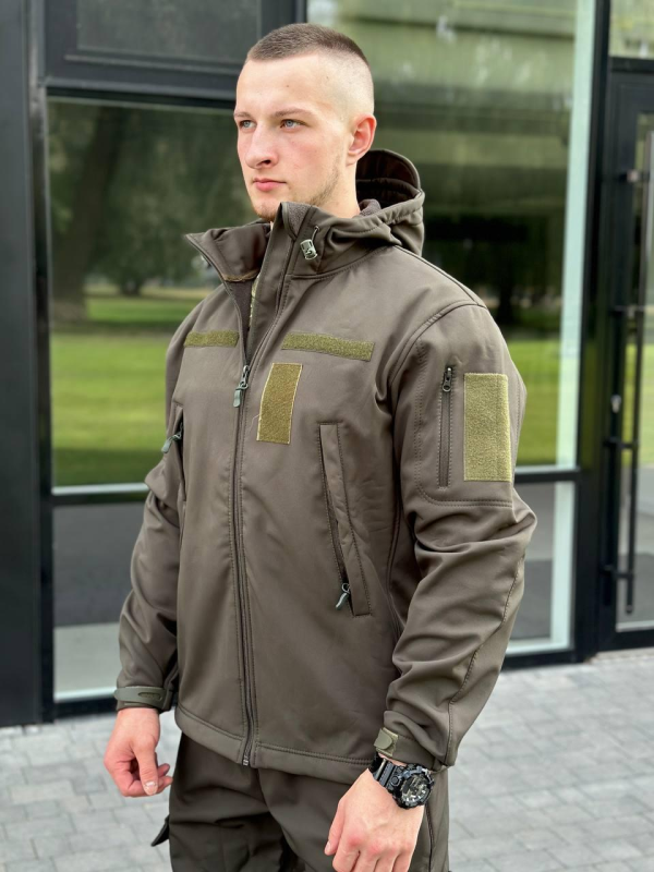 куртка Софтшел олива B&L