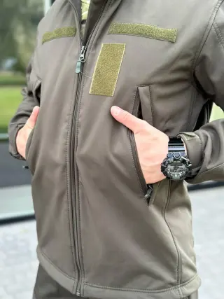 куртка Софтшел олива B&L