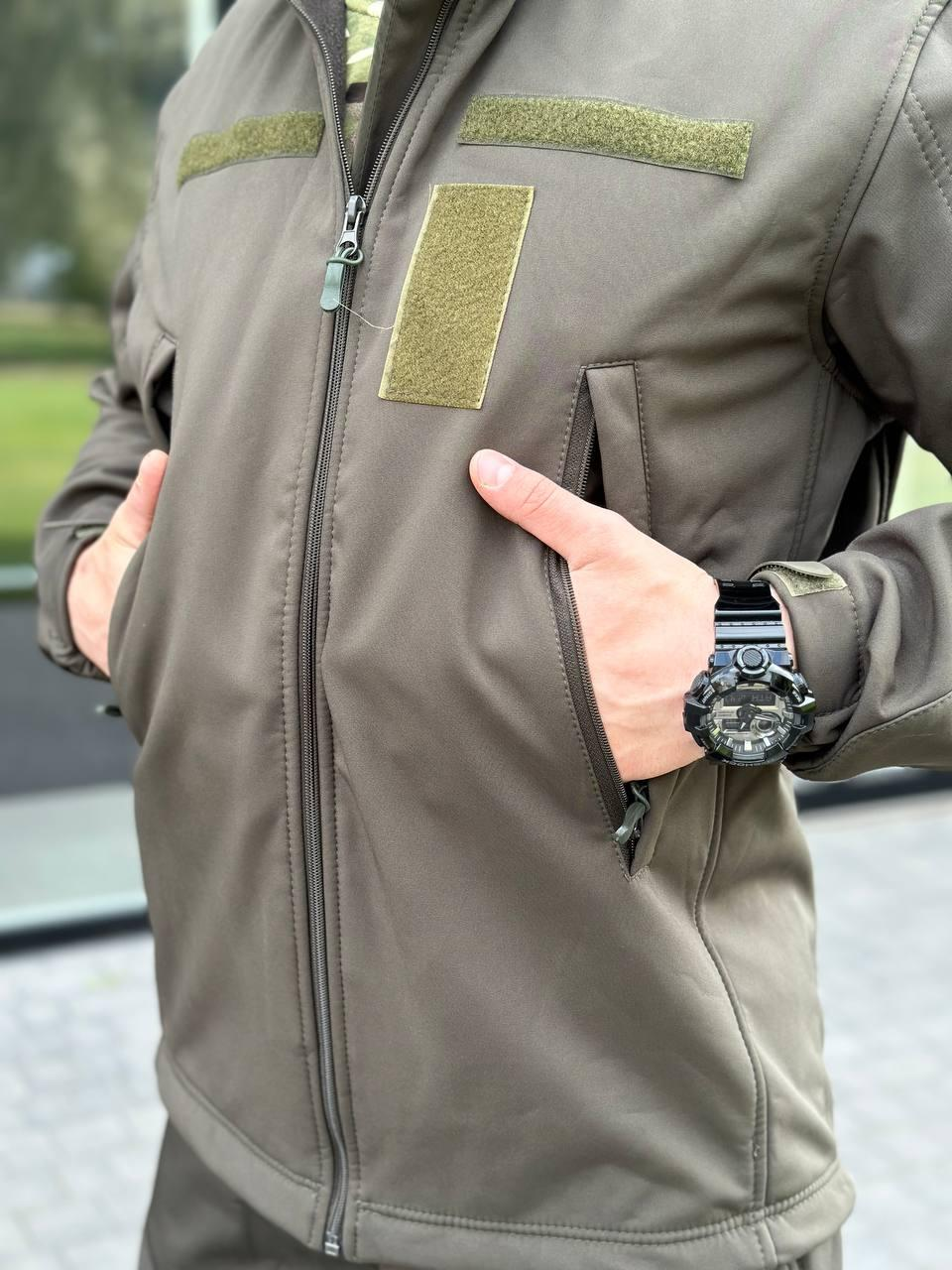 куртка Софтшел олива B&L