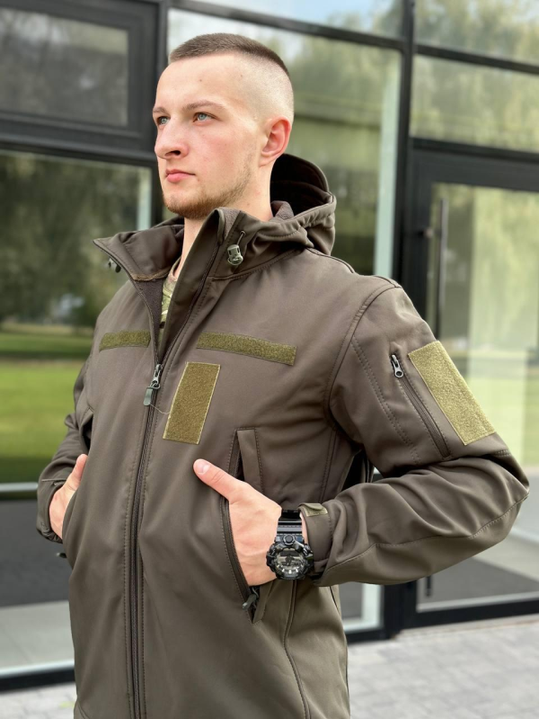 куртка Софтшел олива B&L