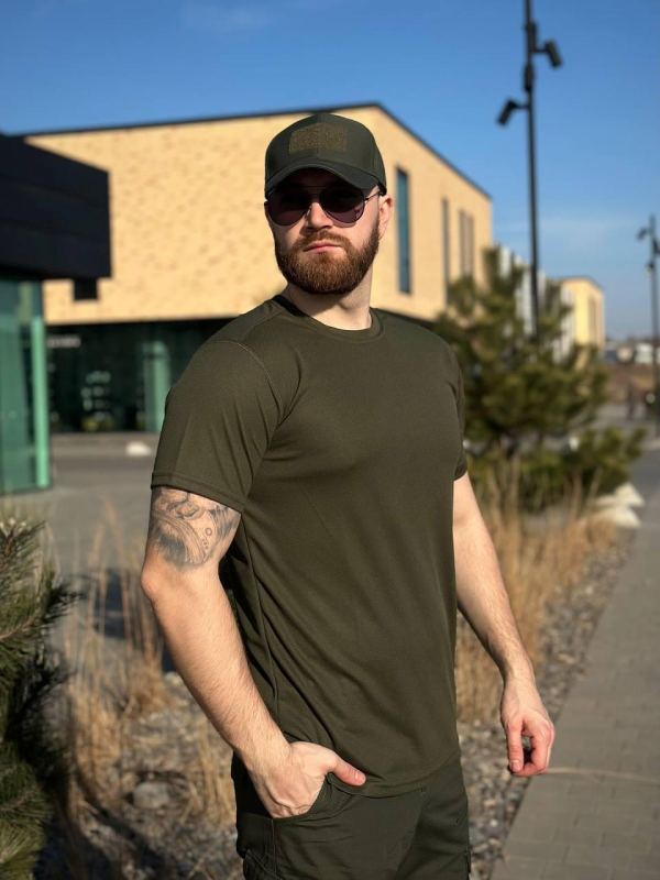 Тактична Футболка Олива CoolMax Military Olive