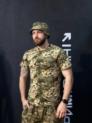Футболка тактична з джерсі піксель