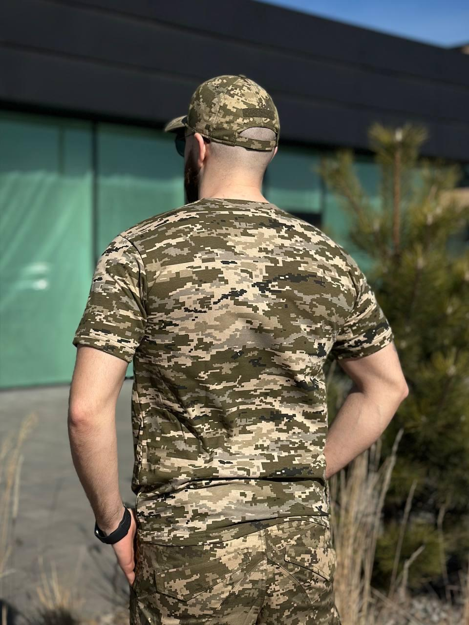 Футболка Військова Піксель Х/Б mm14 Military Бавовна