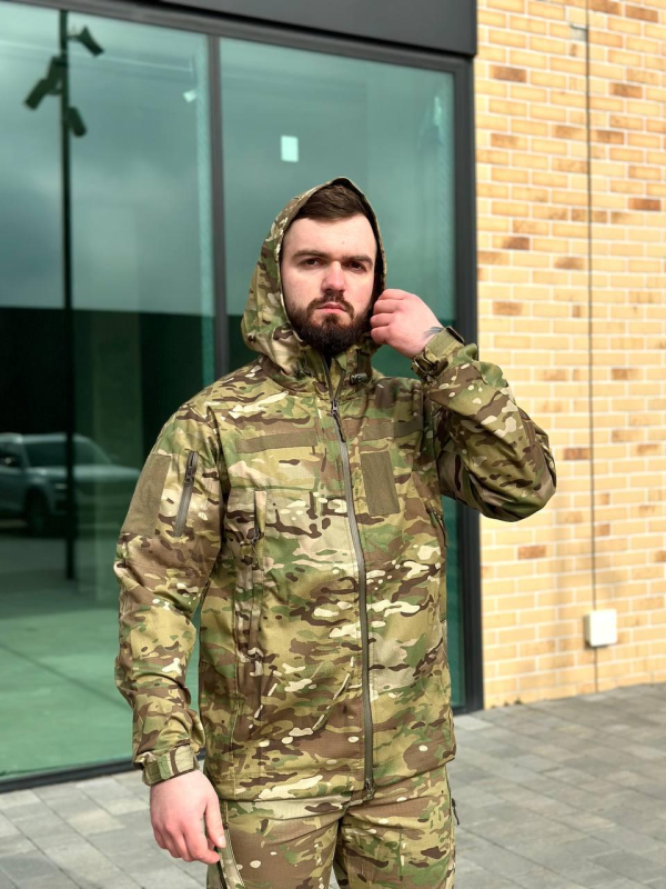 Легка Весняна Куртка Мультикам Hunter De Lux TWILL MTP Military