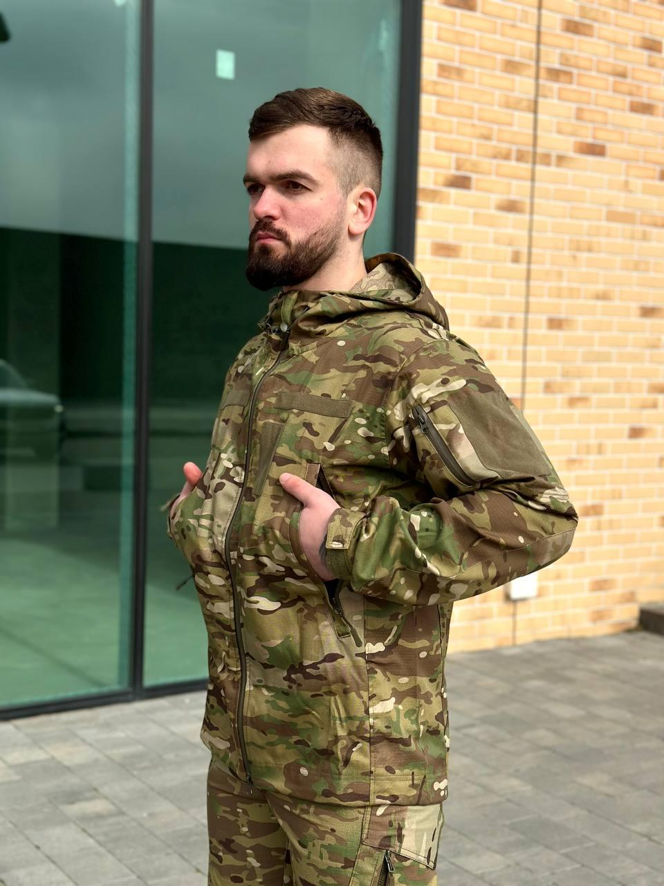 Легка Весняна Куртка Мультикам Hunter De Lux TWILL MTP Military