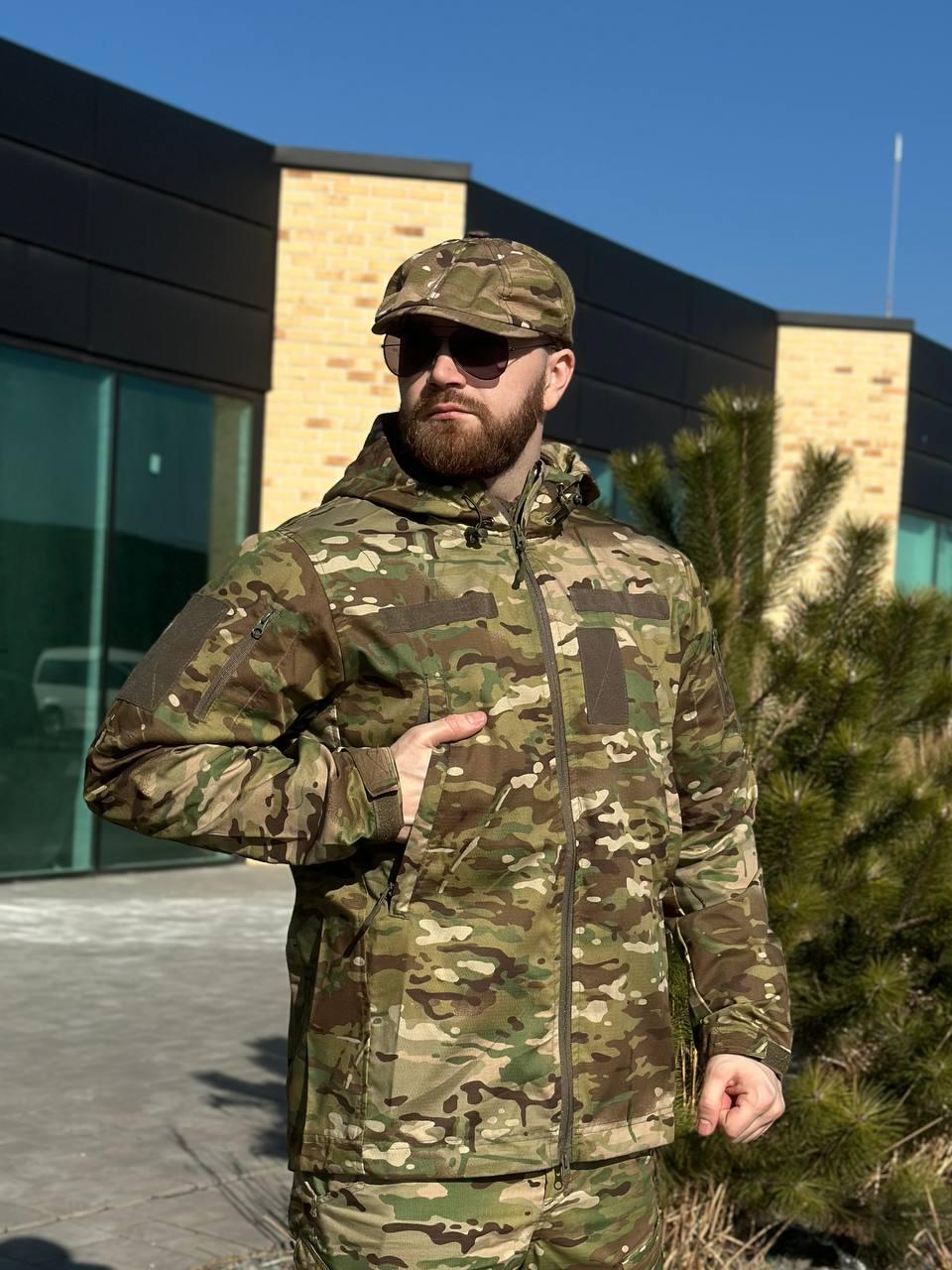 Легка Весняна Куртка Мультикам Hunter De Lux TWILL MTP Military