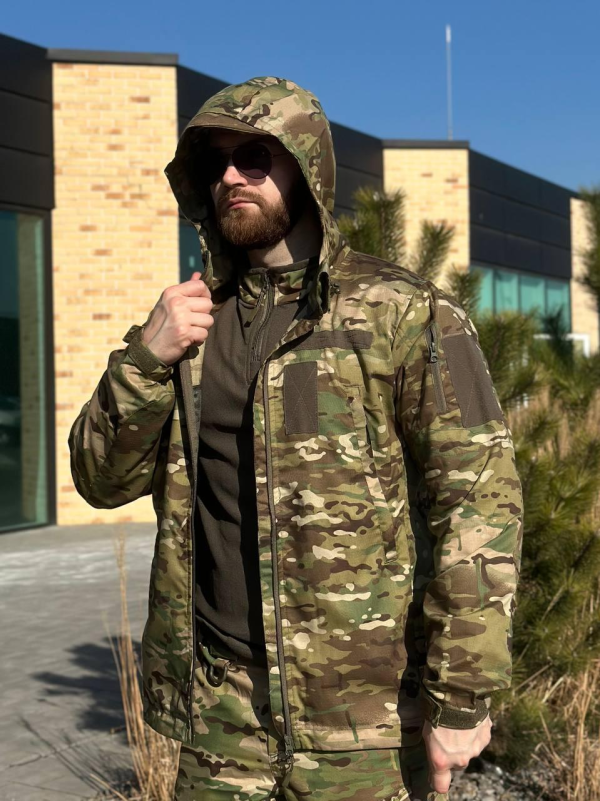 Легка Весняна Куртка Мультикам Hunter De Lux TWILL MTP Military