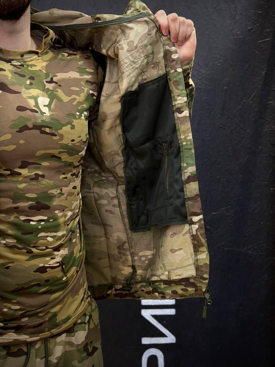Легка Весняна Куртка Мультикам Hunter De Lux TWILL MTP Military
