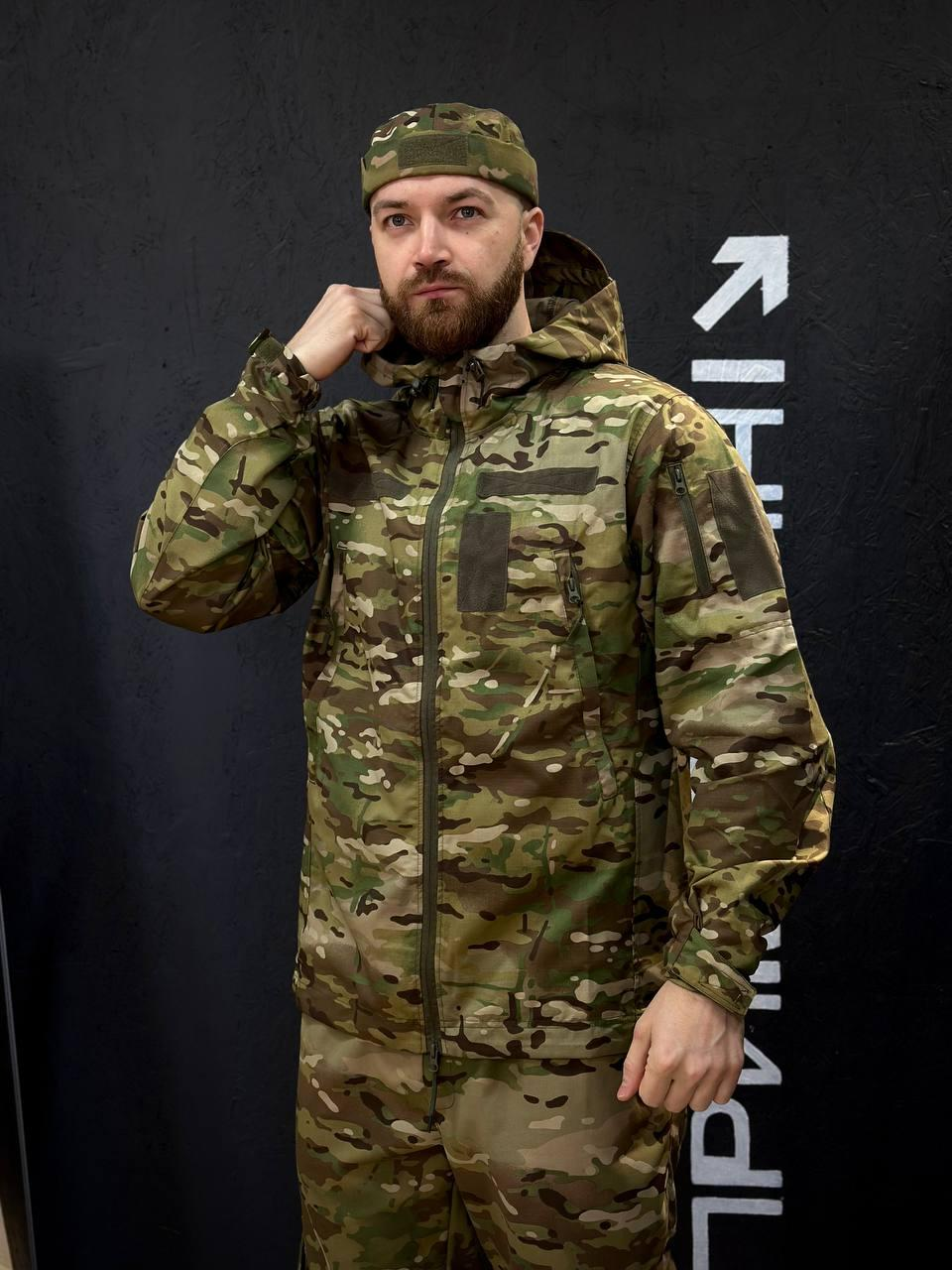 Легка Весняна Куртка Мультикам Hunter De Lux TWILL MTP Military