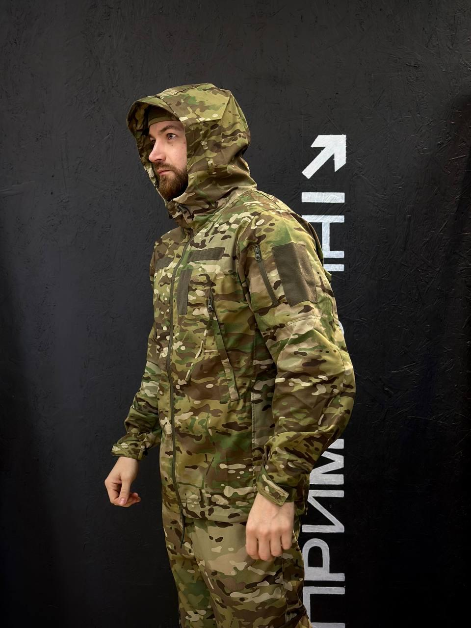 Легка Весняна Куртка Мультикам Hunter De Lux TWILL MTP Military