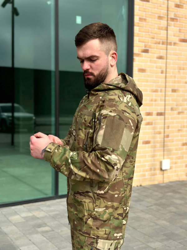 Легка Весняна Куртка Мультикам Hunter De Lux TWILL MTP Military