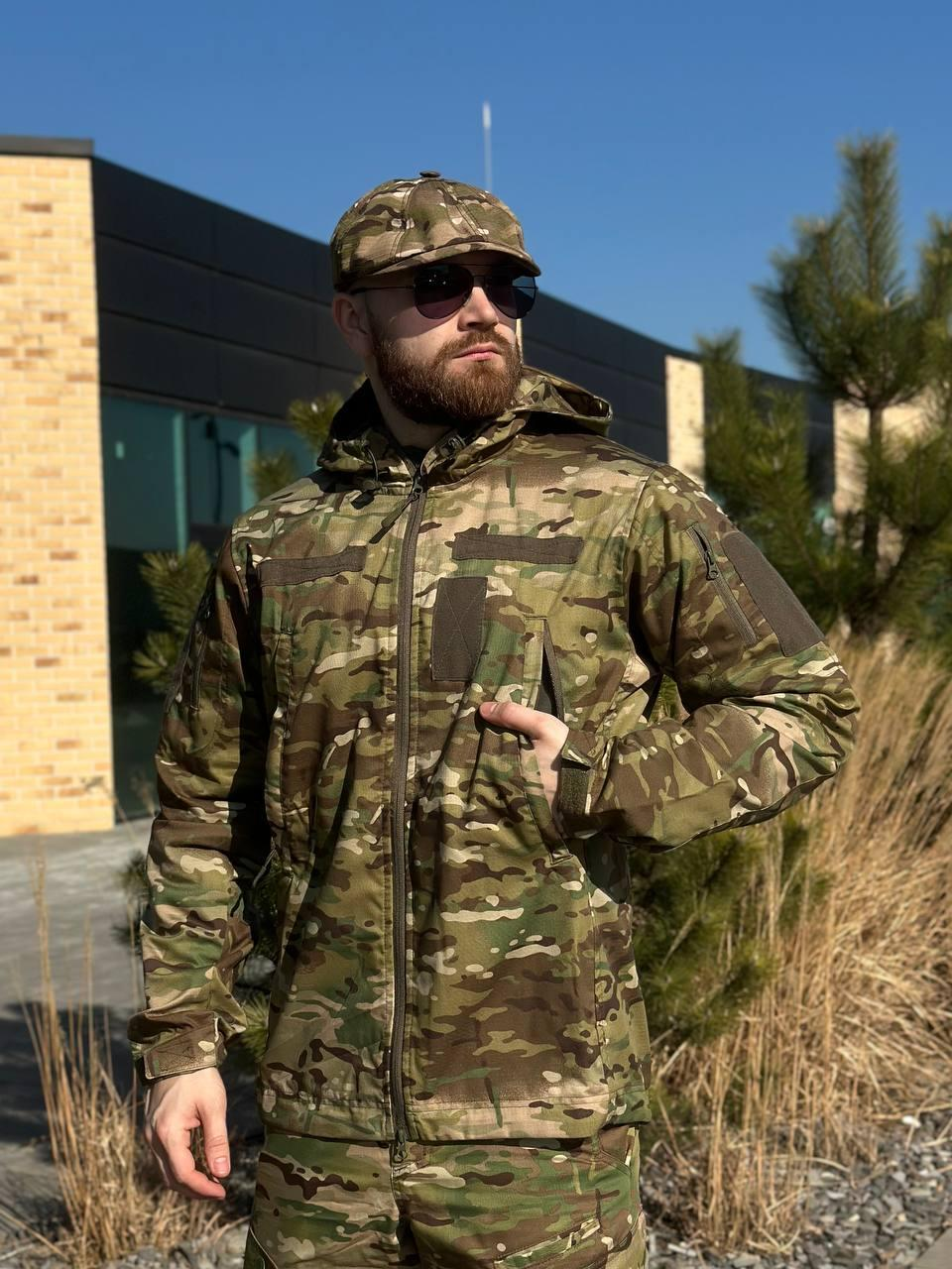 Легка Весняна Куртка Мультикам Hunter De Lux TWILL MTP Military