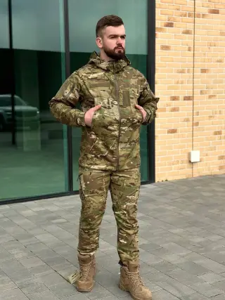 Легка Весняна Куртка Мультикам Hunter De Lux TWILL MTP Military