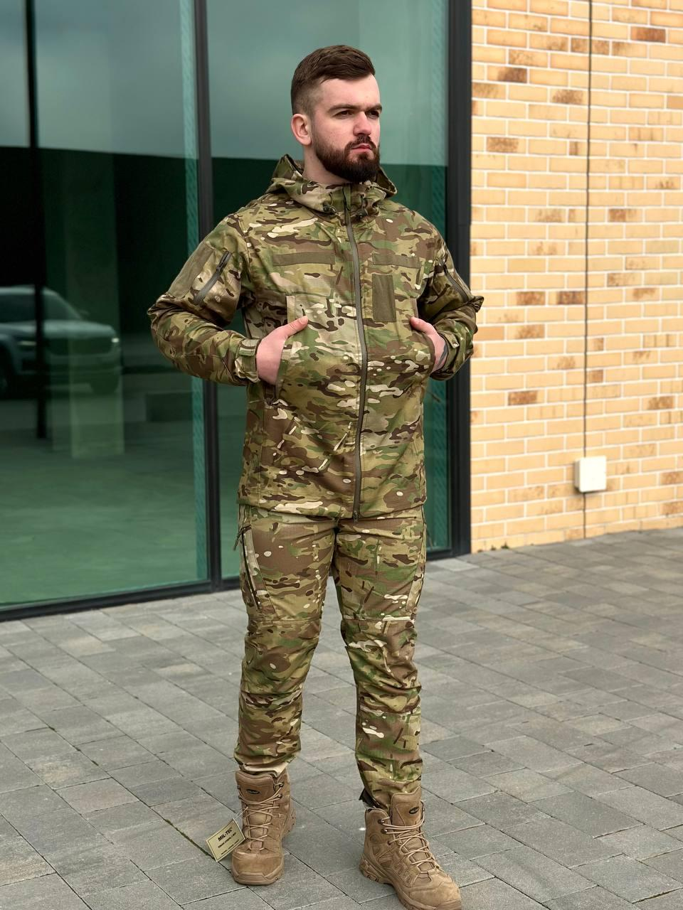 Легка Весняна Куртка Мультикам Hunter De Lux TWILL MTP Military