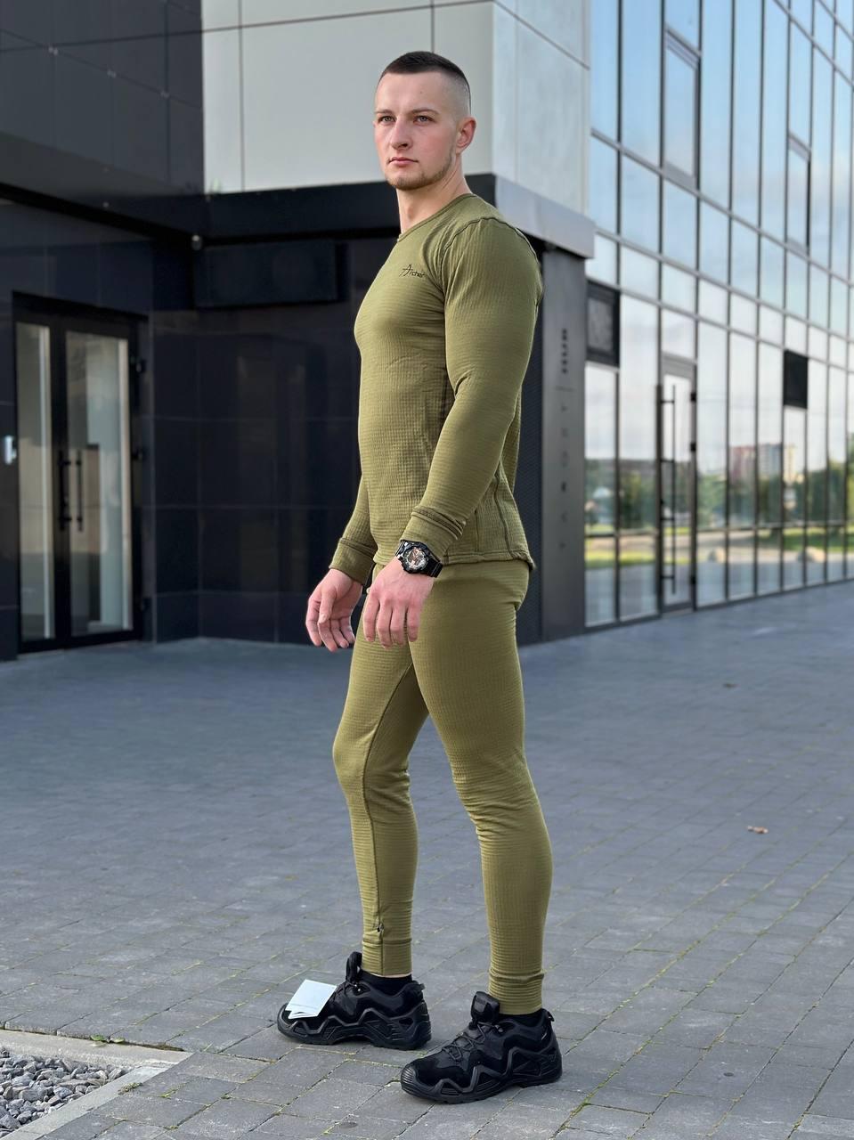термобілизна олива вафелька - Фото 5