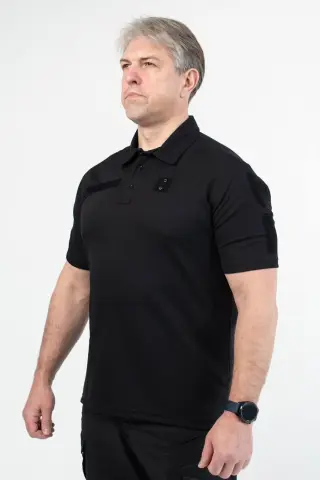 Поліцейське Поло Чорне CoolPass мілітарі , Футболка Black