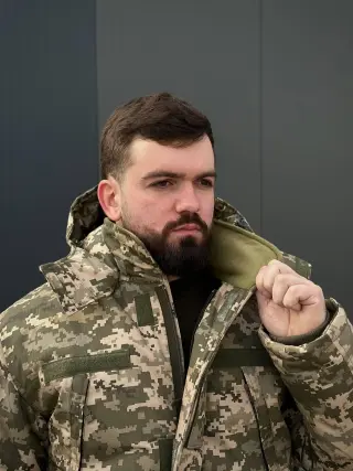 Теплий Зимовий Бушлат B&L піксель БАТАЛИ