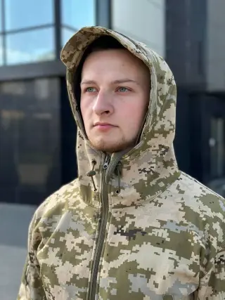 Куртка Софтшел Піксель Gwild На флісі
