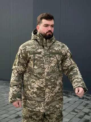 Теплий Зимовий Бушлат B&L піксель