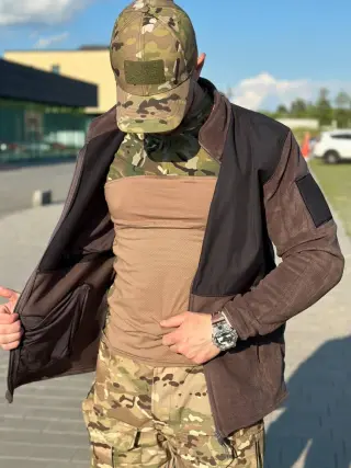 Флісова кофта BORD з чорними вставками
