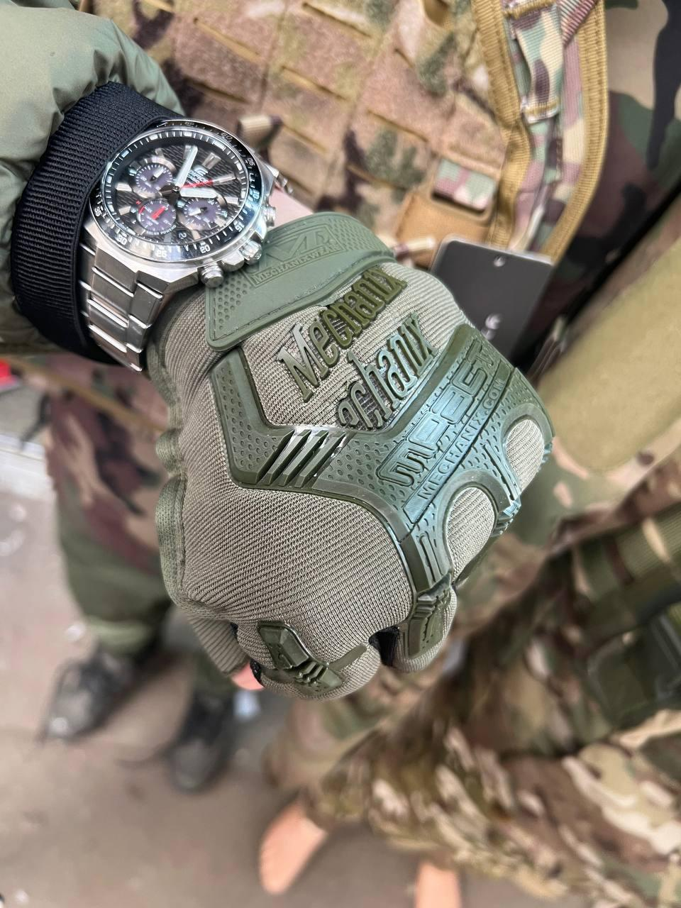 Рукавиця безпала Mechanix олива