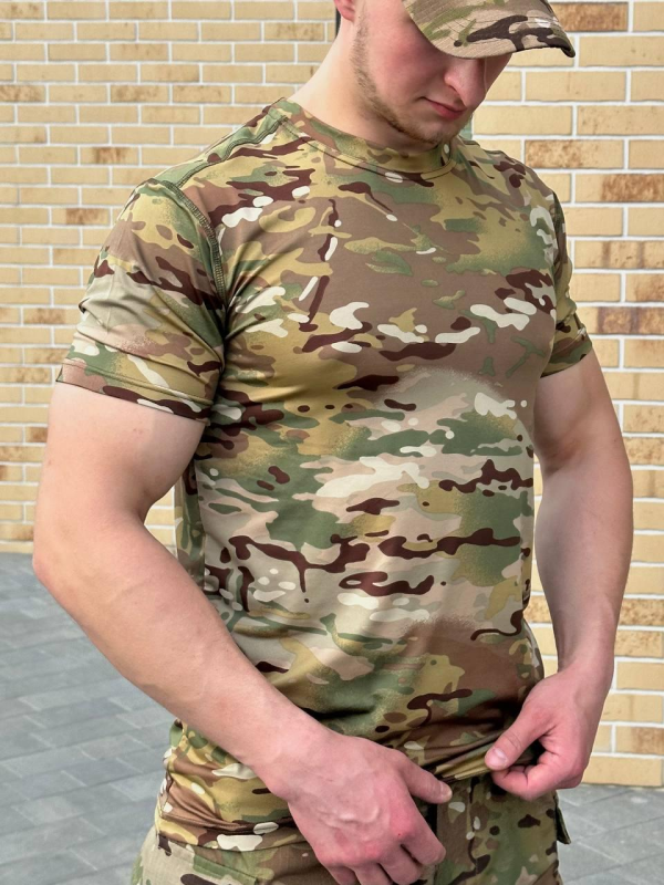 Футболка мультикам Джерсі Military