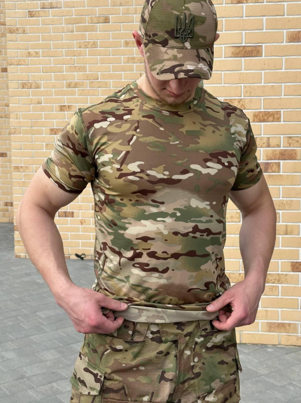 Футболка мультикам Джерсі Military