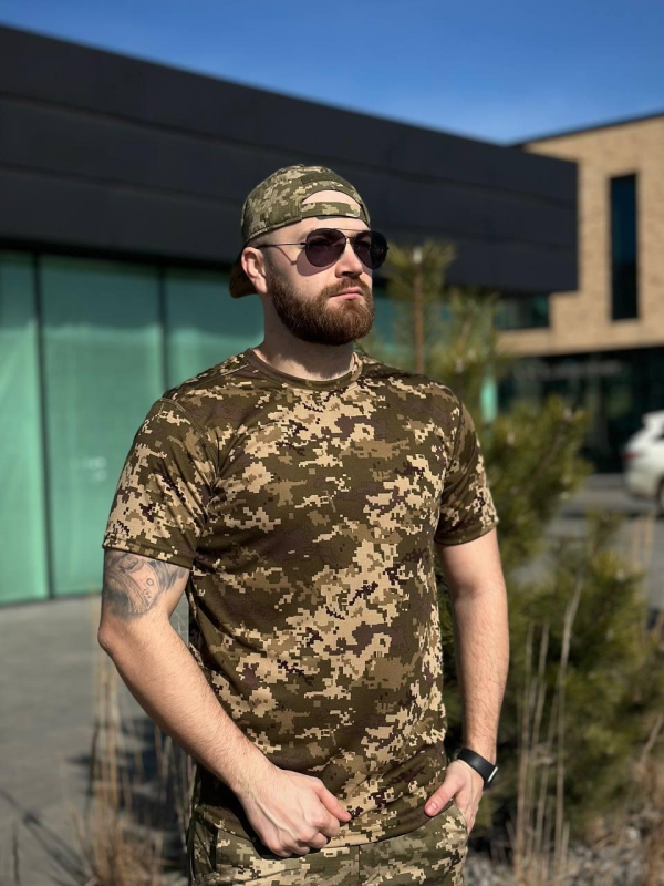 Військова Футболка піксель CoolMax military